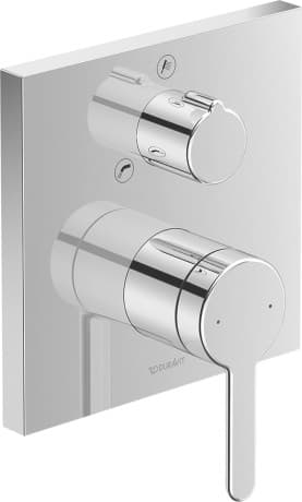 C.1 Однорычажный смеситель  скрытого монтажа с переключателем на 2 потребителя 2