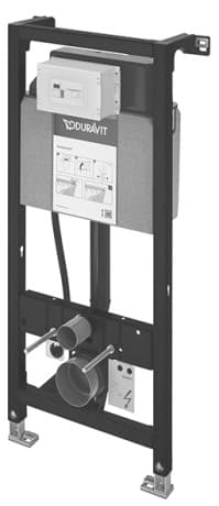 DuraSystem Installationselem. Монтажный элемент для подвесного унитаза в сборке 2
