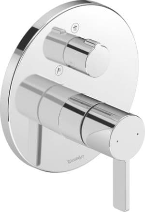 D-Neo Однорычажный смеситель  скрытого монтажа с переключателем на 2 потребителя 4