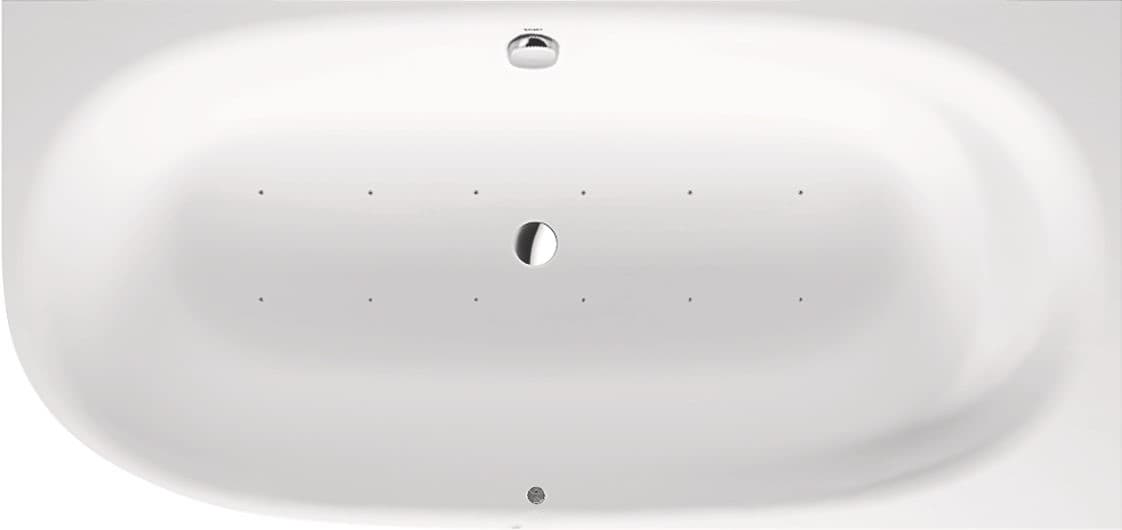 Угловая ванна Duravit Cape Cod 1900×900 мм., Air-System, DuroCast Plus