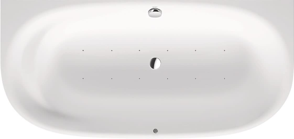 Пристенная ванна Duravit Cape Cod 1900×900 мм., Air-System, DuroCast Plus
