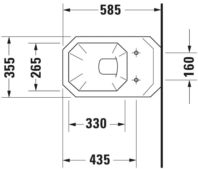 Унитаз подвесной Duravit Series 1930, 585х355 мм., арт.: 0182090000 2