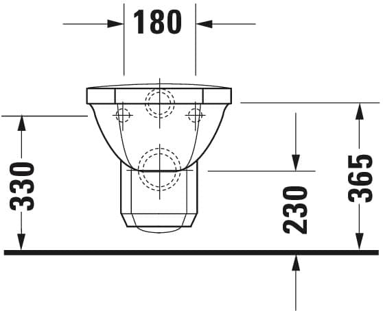 Унитаз подвесной Duravit Series 1930, 585х355 мм., арт.: 0182090000 4
