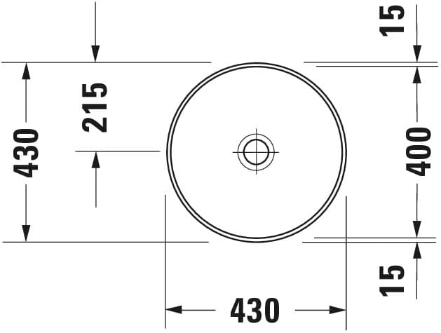 Раковина встраиваемая снизу Duravit Architec 430×430 мм. 2