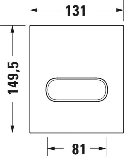 Клавиша смыва для писсуара A1 131х149 мм., арт.: WD5004 8