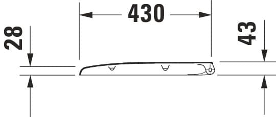Сиденье для унитаза Duravit Architec 373х445 мм., арт.: 0069690000 4