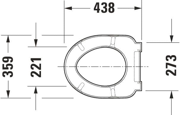 Сиденье для унитаза Duravit Architec 373х445 мм., арт.: 0069690000 3
