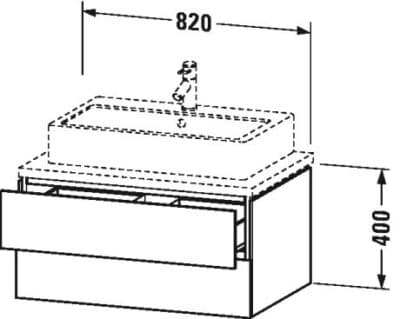L-Cube Тумба под консольную раковину, подвесная 25