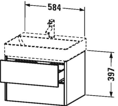 XSquare Тумба под раковину подвесная 33