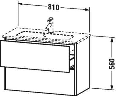 XSquare Тумба под раковину подвесная 21