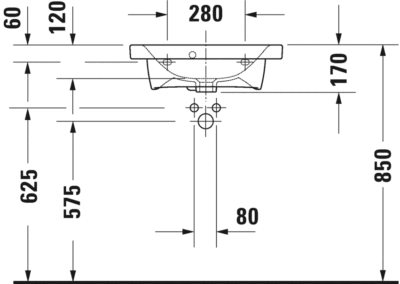 DuraStyle Умывальник 4