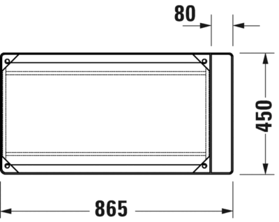 DuraSquare Консоль металлическая напольная **регулировка по высоте+ 50 мм 8