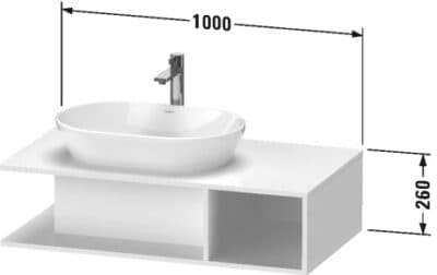 D-Neo Тумба под консольную раковину, подвесная 37