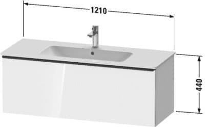 D-Neo Тумба под раковину, подвесная 49