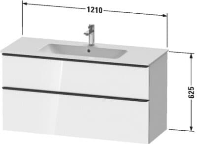 D-Neo Тумба под раковину подвесная 49