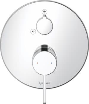 D-Neo Однорычажный смеситель  скрытого монтажа с переключателем на 2 потребителя 3