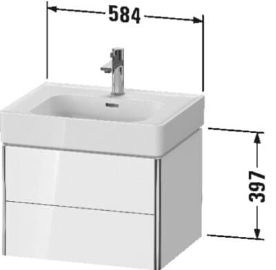 XSquare Тумба под раковину, подвесная 21