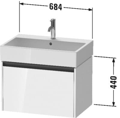 Ketho.2 Тумба под раковину подвесная 16