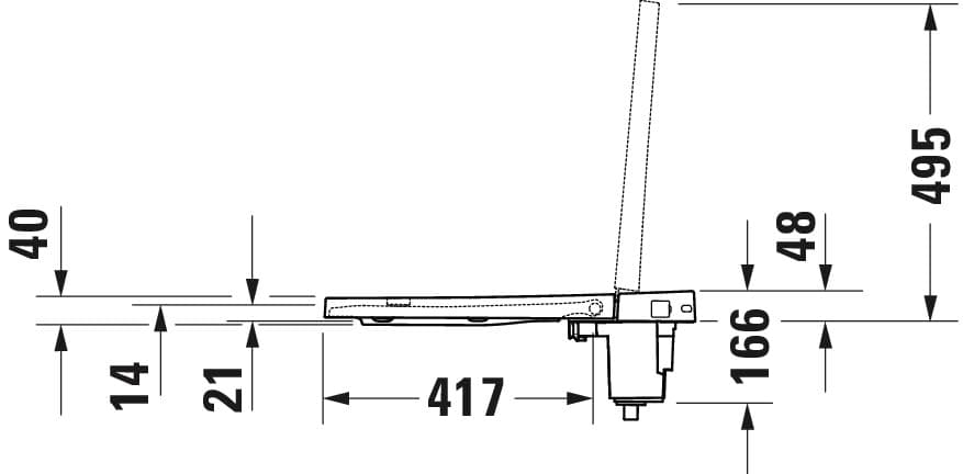 Сиденье для унитаза Duravit D-Neo SensoWash New арт.: 614700012002340 5