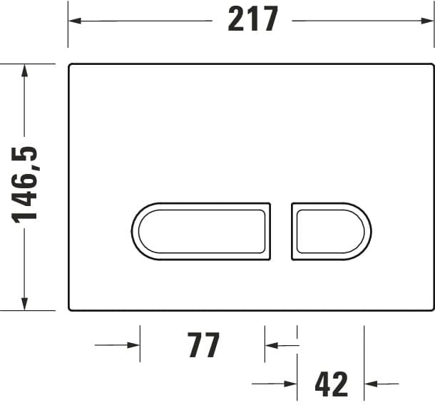 Клавиша смыва A1 Plus 217х146 мм., с подсветкой, арт.: WD5013012060 3