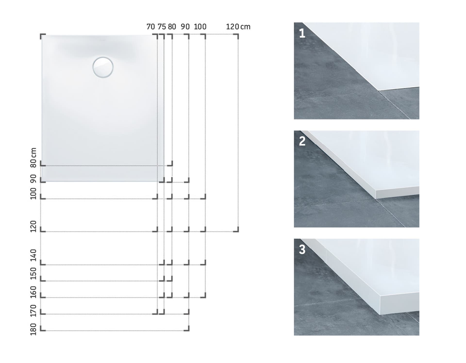 Высокая гибкость благодаря множеству размеров