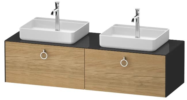 Тумба под раковину Duravit White Tulip 1600x550x408 мм., подвесная, 2 ящика
