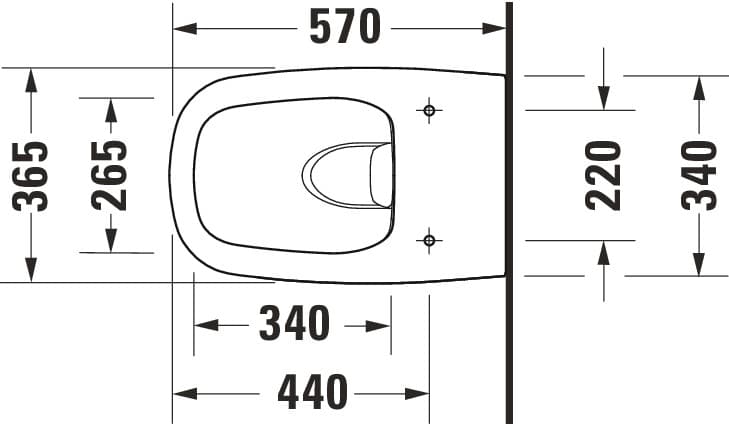 Унитаз подвесной Duravit Aurena 570х365 мм., DuraShield, HygieneFlush, арт.: 259809 4