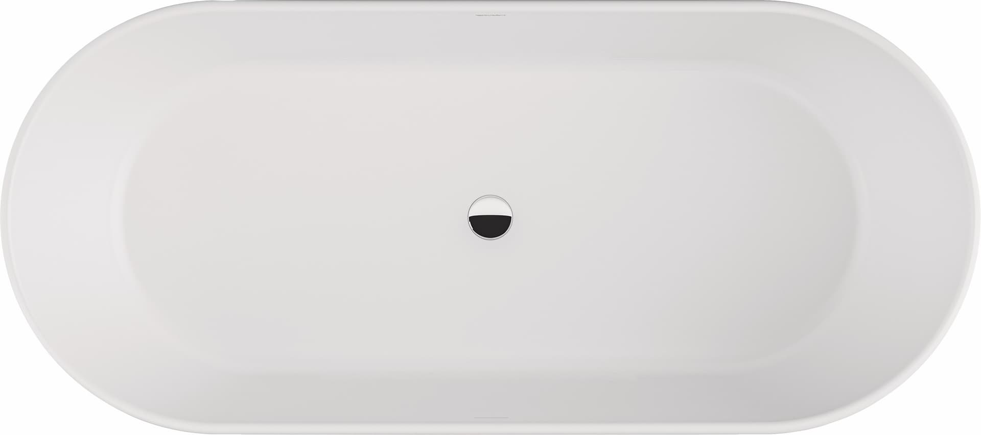 Отдельностоящая ванна Duravit Trento 1800×800 мм., DuroCast Plus, арт.: 700630000010060, белый матовый