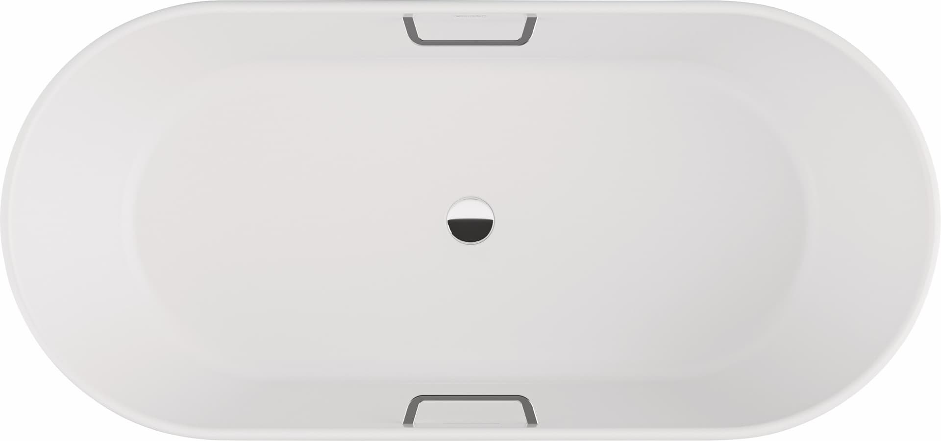 Отдельностоящая ванна Duravit Trento 1800×800 мм., DuroCast Plus, арт.: 700630000010060, белый матовый 2