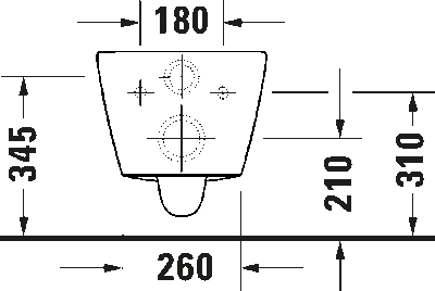 D-Neo Унитаз подвесной компакт Duravit Rimless®без смывного края 13