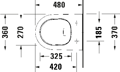 D-Neo Унитаз подвесной компакт Duravit Rimless®без смывного края 12