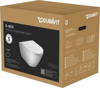 D-Neo Унитаз подвесной Duravit Rimless® в комплекте (Унитаз подвесной Duravit Rimless® 1