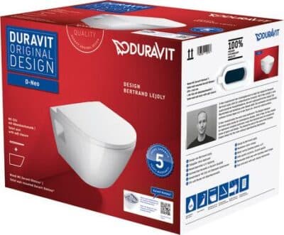 D-Neo Унитаз подвесной Duravit Rimless® в комплекте (Унитаз подвесной Duravit Rimless® 1