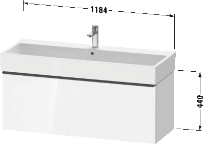 D-Neo Тумба под раковину, подвесная 113