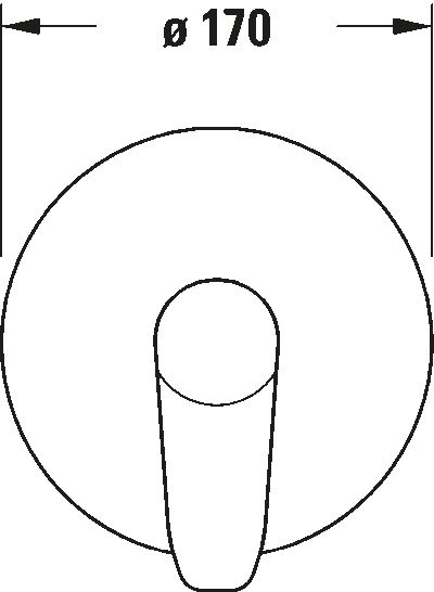 B1 Однорычажный смеситель  скрытого монтажа Включает: видимые части без комплекта для скрытого монтажа 6