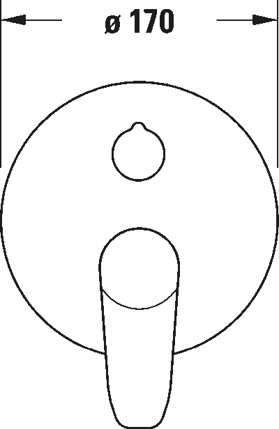 B1 Однорычажный смеситель  скрытого монтажа с переключателем на 2 потребителя 7