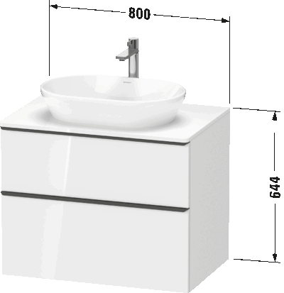 D-Neo Тумба подвесная под консольную раковину 64