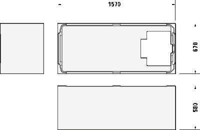 D-Neo Встроенная ванна 10
