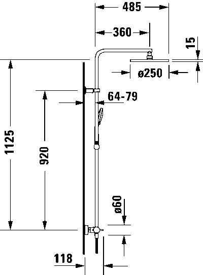 B1 Душевая система 6