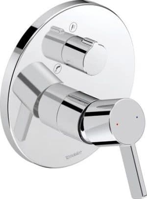 D-Neo Однорычажный смеситель  скрытого монтажа с переключателем на 2 потребителя 2