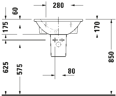 Darling New Умывальник с переливом 6