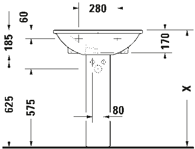 Darling New Умывальник с переливом 4