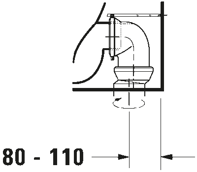 Darling New Унитаз напольный пристенный вариант 5