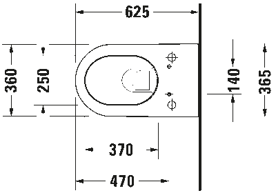 Darling New Унитаз подвесной Duravit Rimless для SensoWash без смывного края с вертикальным смывом только в сочетании  S 10