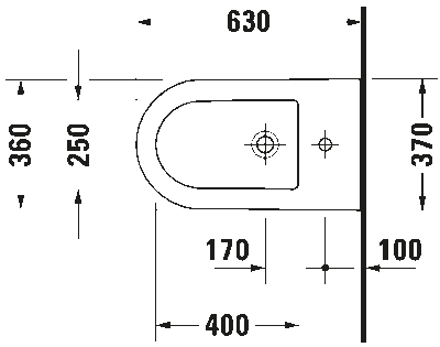 Darling New Биде напольное с переливом 3