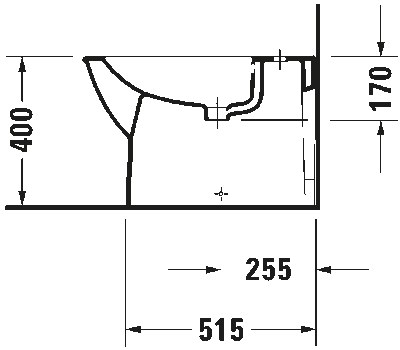 Darling New Биде напольное с переливом 4