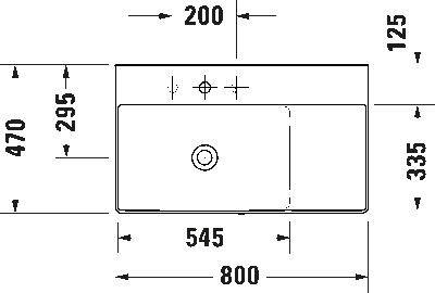 DuraSquare Умывальник 4