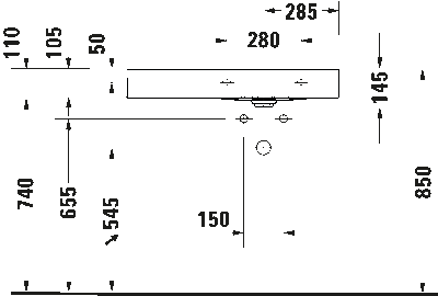DuraSquare Умывальник 5