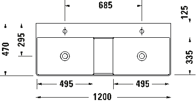 DuraSquare Двойной умывальник 4