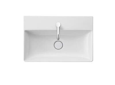 DuraSquare Умывальник компакт шлифованный без перелива 2